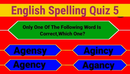 English Spelling Quiz! COMMONLY MISSPELLED WORDS IN ENGLISH. 5