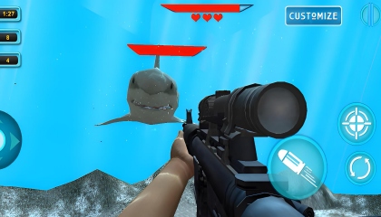 Angry Shark Sniper 3D - Gameplay Walkthrough Part 1