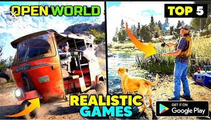 Top 5 Realistic Open World Game For Android/Available on Playstore