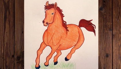 how to draw a horse easy / how to draw horse running / horse easy drawing