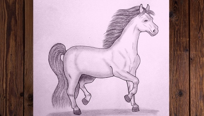 how to draw a horse easy / horse drawing step by step easy horse drawing