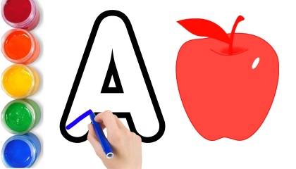 A for Apple,B for Ball, Alphabets, छोटे बच्चों की पढ़ाई,kids class