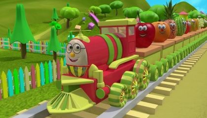 Humpty Train Riding with Fruits and Vegetables
