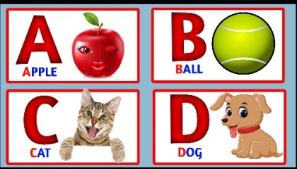 A for apple b for ball abcd , alphabets,kids video ,अ से अनार क से कबूतर