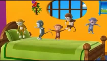 five little monkey jumping on the bed/@Riya Rathod