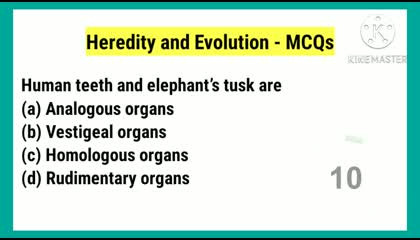 Heredity and Evolution Class 10th Science MCQ l