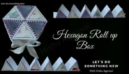 Diwali and Christmas Gifting Idea  Hexagon Roll up Treat box
