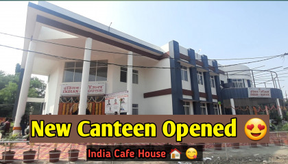 New Canteen open ( Indian Cafe House) holkar davv university rock on vlogs