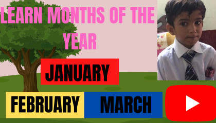 Months of the Year with Spellings l Mahino ke naam l 12 Months of the Year l