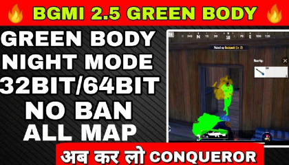 ?BGMI GREEN BODY CONFIG FILE 2.5 - BGMI GREEN BODY + NIGHT MODE - 100% WORKING