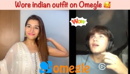 He fell in love with an Indian girl on OMEGLE 😍  Wearing INDIAN OUTFIT
