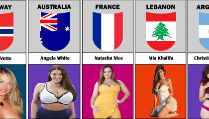 Porn Actress from different countries