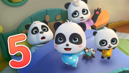 Five Little Pandas  Nursery Rhymes  Kids Song  BabyBus