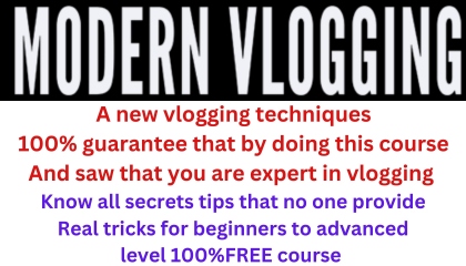 learn modern vlogging New Full course marketing course ?? vlogging viral
