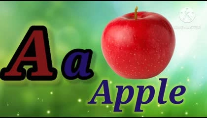 A for Apple, Alphabet for kids In English with Words, pictures and spelling