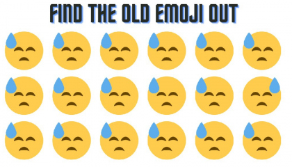 Easy emoji chalengeFind the old emoji out
