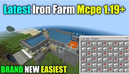 Minecraft iron farm 1.19.50.1 1.20🥺😱🤩2023 viral short