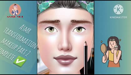 Asmr makeup Transformation 😱 Complete ✅