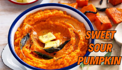 Sweet & Sour Pumpkin 😍 - Healthy Lunch Recipe 🧡