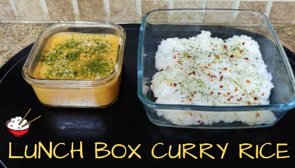 Yummy Lunchbox - Sticky Rice with Red Thai Curry ?