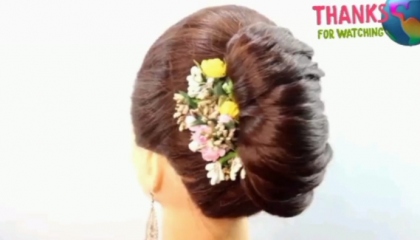 Big French Bun Hairstyle With U Pin!! Simple French Hairstyle 2023