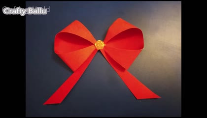 How to make Bow with paper at home