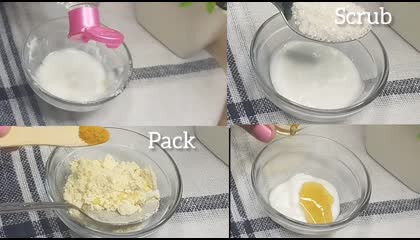 Get Naturally Glowing Skin At Home With Curd Facial.