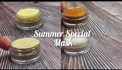 Easy homemade summer special face pack.
