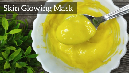 Gram flour mask for clear skin.