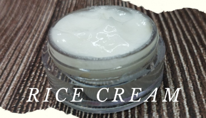 Homemade rice cream for your face/ Wrinkles cream or anti aging cream