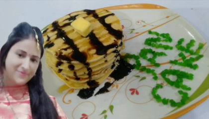 Pancake 🥞 Eggless pancake पेन केक बिना अंडे से बना पेन केकHomemade pancake