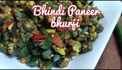 Bhindi Paneer bhurji। भिंडी पनीर भुर्जी। जल्दी से बनने वाले एक टेस्टी रेसिपी