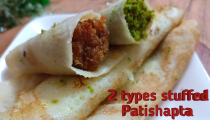 Patishapta । 2 types patishapta ।  Healthy nasta recipe