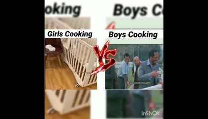 Girls Cooking Vs Boys Cooking 🤣  memes funny viral