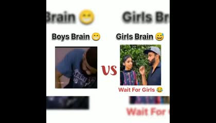 Boys Brain 😁 Vs Girls Brain 😅  memes
