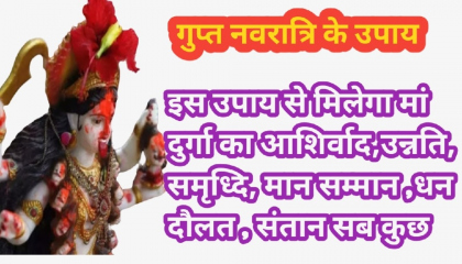Gupt Navratri Upay: गुप्त नवरात्रि कर लीजिए इन उपायों को , होगी हर मनोकामना
