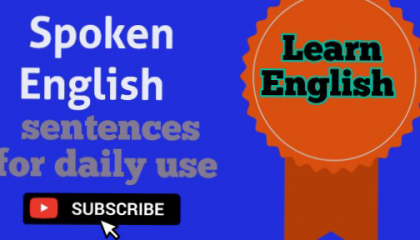 Daily use english sentences/word meanings with  sentence framing /Spoken english