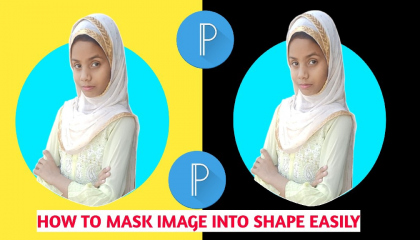 Masking images into shape Pixellab tutorial👉easy way  pixellab photo editing
