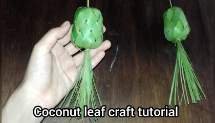 DIY Coconut Leaf Craft Tutorial: How to Make Beautiful Crafts from Coconut Leave