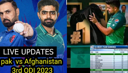 Pakistan vs Afghanistan 3rd ODi 2023