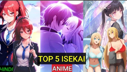 Top 5 Isekai Anime (Official Hindi Dubbed)  Yeh Anime Tumhe dekhne chahiye🤗