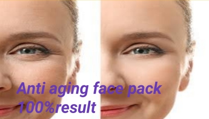 Anti aging face pack for glowing whitening clear skin