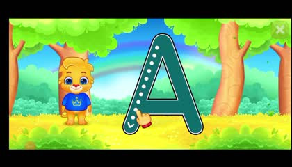 kids learning video drow Capital letters A to L