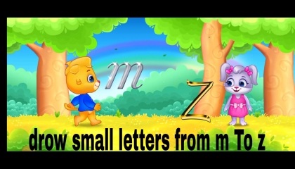kids learning video small letters from a To z