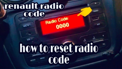 How to find radio code Renault by launch x431 and decode