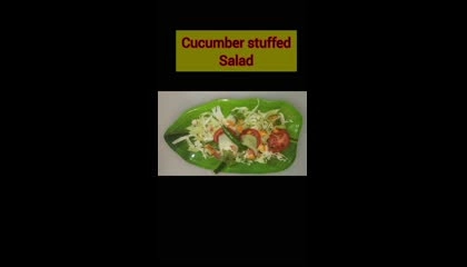 Stuffed Cucumber 🥒Salad 🥗,healthy party salad