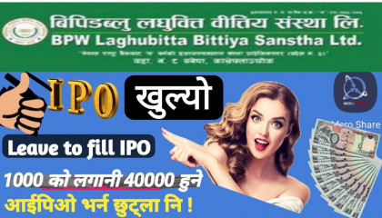 BPW Laghubitta Bitiya Sanstha IPO Opened