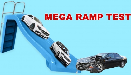 Mega ramp crash test 😂😂.PLZ SUPPORT ME