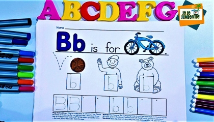 draw the alphabetsB for Ballabcdartdraw and colours
