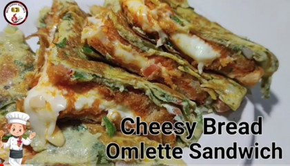 Cheesy Bread Omelette Sandwich Recipe ❤️  Easy Breakfast Recipes By Best Foody